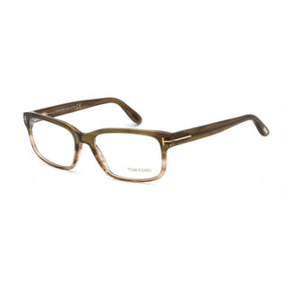 Tom Ford FT5313 Eyeglasses Dark Green / Clear Lens-AmbrogioShoes