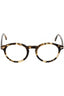 055 - Shiny Vintage Havana / clear/blue-light block lens