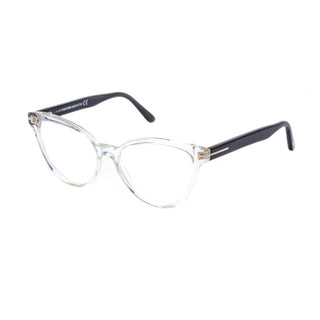 Tom Ford FT5639-B Eyeglasses Crystal/Black / Clear Lens-AmbrogioShoes