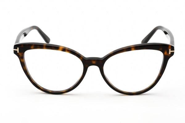 Tom Ford FT5639-B Eyeglasses Dark Havana / Clear Lens-AmbrogioShoes