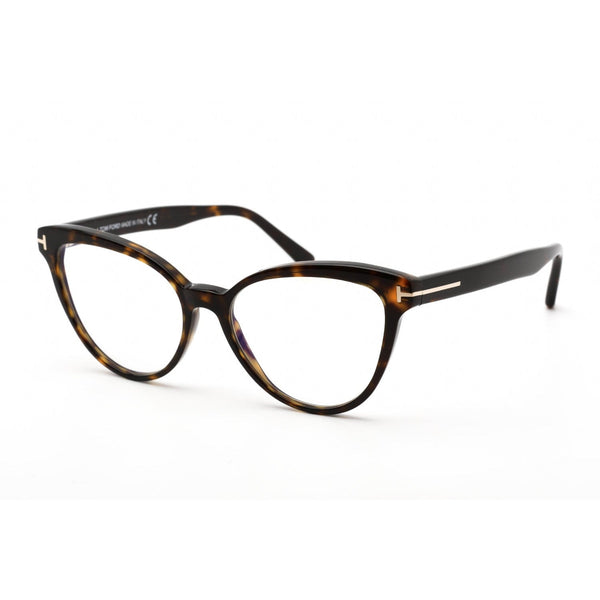 Tom Ford FT5639-B Eyeglasses Dark Havana / Clear Lens-AmbrogioShoes