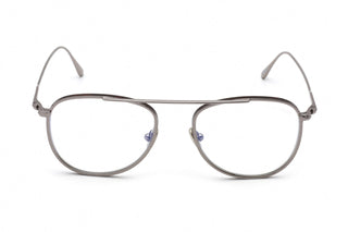 Tom Ford FT5691-B Eyeglasses Shiny Clear Ruthenium / Clear Lens-AmbrogioShoes