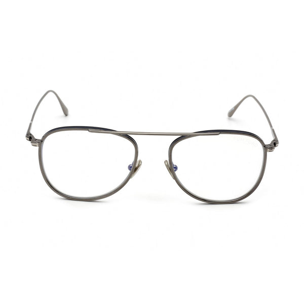 Tom Ford FT5691-B Eyeglasses Shiny Dark Ruthenium / Clear Lens-AmbrogioShoes