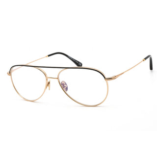 Tom Ford FT5693-B Eyeglasses Shiny Deep Gold / Clear Lens-AmbrogioShoes