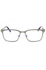 008 - Shiny Gunmetal/Clear/Blue-light block lens