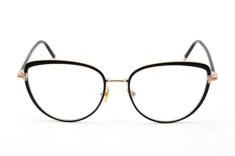 Tom Ford FT5741-B Eyeglasses Shiny Black / Clear Lens-AmbrogioShoes