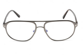 Tom Ford FT5751-B Eyeglasses Shiny Dark Ruthenium / Clear Lens-AmbrogioShoes