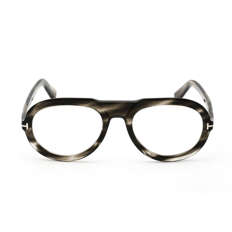 Tom Ford FT5756-B Eyeglasses Havana / Other / Clear / Blue Block Lens Men's-AmbrogioShoes