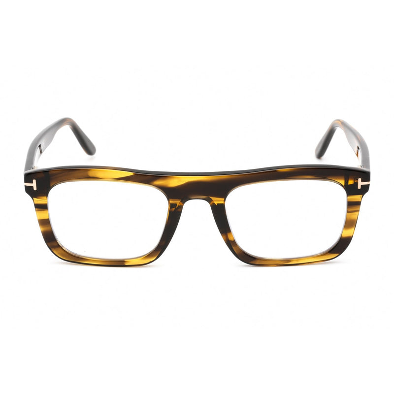 Tom Ford FT5757-B Eyeglasses Colored Havana / Clear Lens-AmbrogioShoes
