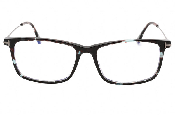 Tom Ford FT5758-B Eyeglasses Colored Havana/Clear/Blue-light block lens-AmbrogioShoes