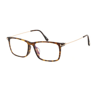 Tom Ford FT5758-F-B Eyeglasses Dark Havana / Clear Lens-AmbrogioShoes
