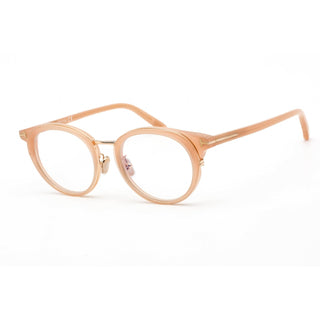 Tom Ford FT5784-D-B Eyeglasses Shiny Semi-Milky Pink / Clear Lens-AmbrogioShoes