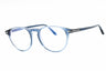 090 - shiny blue/clear/blue-light block lens