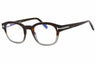 055 - Coloured havana/Clear/blue-light block lens