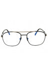 001 - Shiny black/clear/blue-light block lens