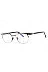 001 - shiny black/clear/blue-light block lens