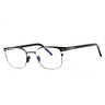 001 - shiny black/clear/blue-light block lens