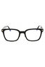 001 - shiny black/clear/blue-light block lens