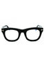 001 - shiny black/clear/blue-light block lens