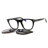 001 - shiny black/Clear/Blue-light block lens