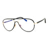 001 - shiny black/clear/blue-light block lens