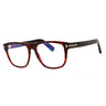 054 - red havana/clear/blue-light block lens