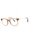 045 - shiny light brown/clear/blue-light block lens