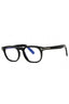 001 - shiny black/Clear/Blue-light block lens