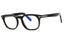 063 - black horn/Clear/Blue-light block lens