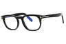 063 - black horn/Clear/Blue-light block lens