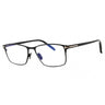 001 - shiny black/clear/blue-light block lens