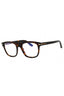 052 - dark havana/clear/blue-light block lens