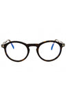 052 - dark havana/clear/blue-light block lens