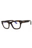 052 - dark havana/clear/blue-light block lens