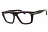 052 - dark havana/clear/blue-light block lens