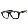 001 - shiny black/clear/blue-light block lens