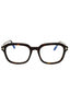 052 - dark havana/clear/blue-light block lens