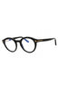 001 - shiny black/clear/blue-light block lens