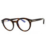 052 - dark havana/clear/blue-light block lens