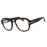 052 - dark havana/clear/blue-light block lens