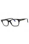 001 - shiny black/clear/blue-light block lens