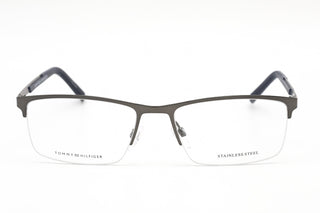Tommy Hilfiger TH 1692 Eyeglasses MATTE RUTHENIUM/Clear demo lens-AmbrogioShoes