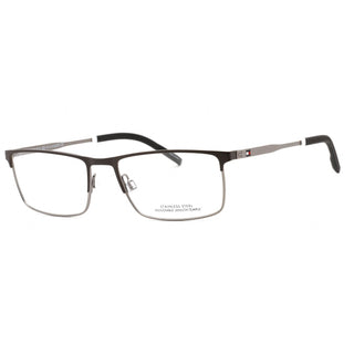 Tommy Hilfiger TH 1843 Eyeglasses MATTE DK RUTHENIUM /Clear demo lens-AmbrogioShoes