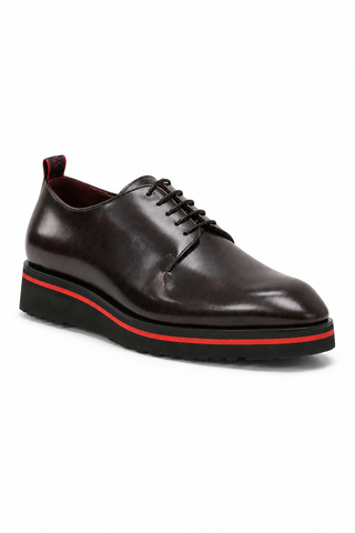 Valentino Dante Leather "V" logo Derby-AmbrogioShoes