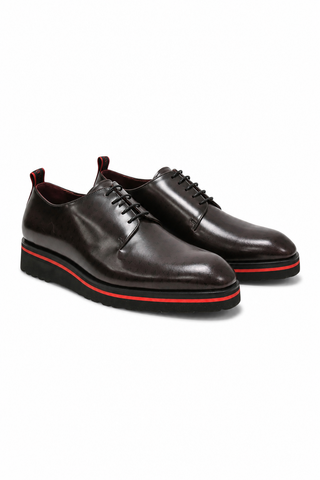 Valentino Dante Leather "V" logo Derby-AmbrogioShoes