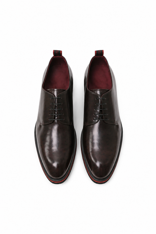 Valentino Dante Leather "V" logo Derby-AmbrogioShoes