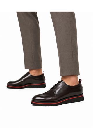 Valentino Dante Leather "V" logo Derby-AmbrogioShoes