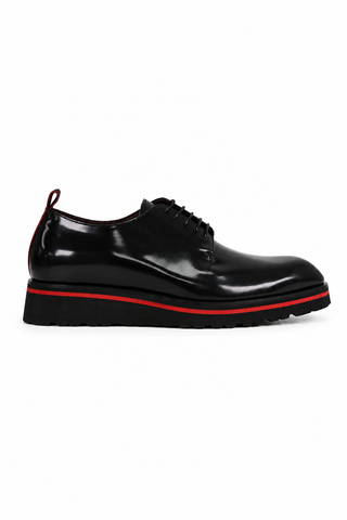 Valentino Dante Leather "V" logo Derby-AmbrogioShoes