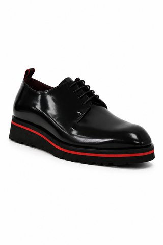 Valentino Dante Leather "V" logo Derby-AmbrogioShoes