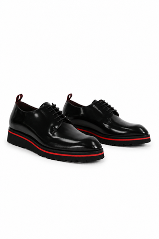 Valentino Dante Leather "V" logo Derby-AmbrogioShoes